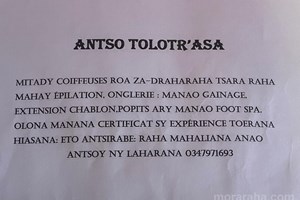 MITADY COIFFEUSES ROA HIASA ANY ANTSIRABE 