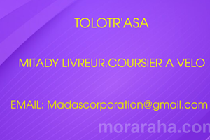 MITADY LIVREUR/COURSIER A VELO 