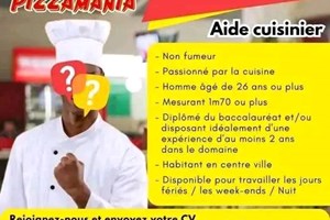 PIZZAMANIA MITADY AIDE CUISINIER