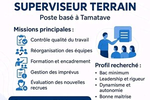MITADY SUPERVISEUR SUR TERRAIN ASA ANY TAMATAVE 