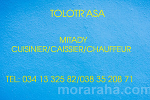 MITADY CUISINIER/CAISSIER/CHAUFFEUR /LIVREUR MOTO 