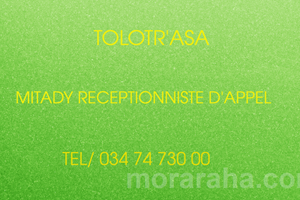 MITADY RECEPTIONNISTE D'APPEL 