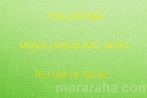 MITADY LIVREUR AVEC MOTO 