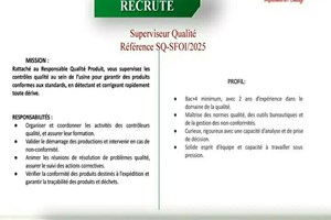 SFOI MITADY SUPERVISEUR QUALITE 