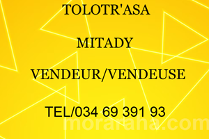 MITADY VENDEUR/VENDEUSE 