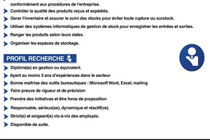 MITADY RESPONSABLE DE STOCK 