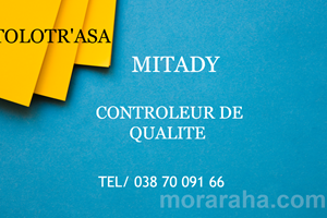 MITADY CONTROLEUR DE QUALITE 