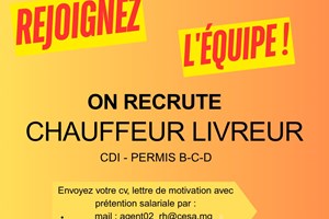 MITADY CHAUFFEUR LIVREUR 
