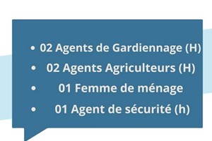 MITADY AGENT GARDIENAGE/AGENTS AGRICULUTEURS/FEMME DE MENAGE/AGENT DE SECURITE