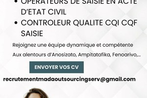 MITADY OPERATEUR DE SAISIE /CONTROLE DE QUALITE 