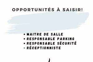 MITADY RESPONSABLE SALE/RESPONSABLE SECURITE/ RESPONSABLE PARKING/RECEPTIONNISTE 