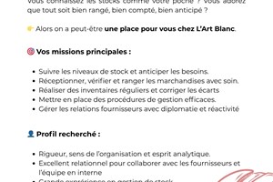 MITADY RESPONSABLE DE STOCK 