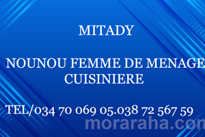 MITADY NONOU FEMME DE MENAGE CUISINIER 