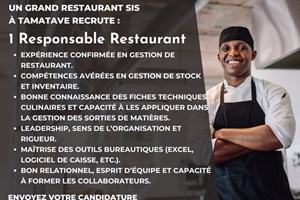 MITADY RESPONSABLE RESTAURANT