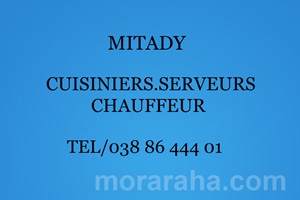 MITADY CUISINIER/CHAUFFEUR/SERVEURS