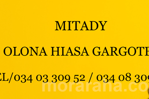 MITADY OLONA HIASA @ GARGOTTE 