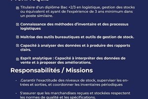 MITADY RESPONSABLE DE STOCK 