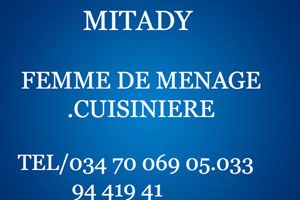 MITADY FEMME DE MENAGE 