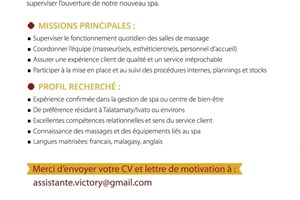 MITADY MANAGER SPA /RESPONSABLE SPA 