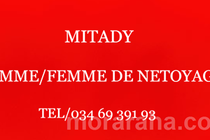 MITADY HOMME /FEMME DE NETTOYAGE 
