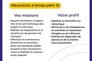 MITADY MECANICIEN EN TEMPS PLEIN