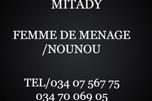 MITADY FEMME DE MENAGE /NOUNOU
