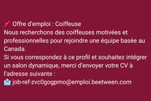 ASA ANY CANADA MITADY COIFFEUSE 