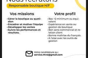 MITADY RESPONSABLE BOUTIQUE 