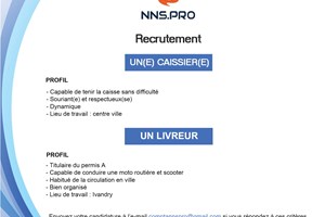 MITADY CAISSIER E / LIVREUR 