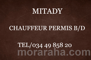 MITADY CHAUFFEUR PERMIS B/D