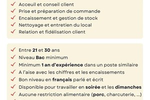 MITADY CAISSIER/VENDEUR