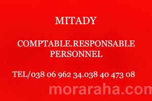 MITADY RESPONSABLE PERSONNEL/COMPTABLE 