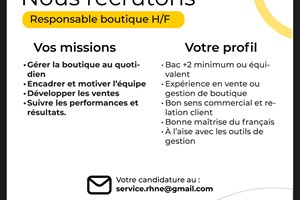 MITADY RESPONSABLE BOUTIQUE 