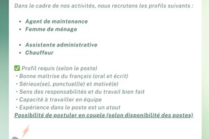 ASA MAURICE MITADY FEMME DE MENAGE.ASSISTANTE.CHAUFFEUR 