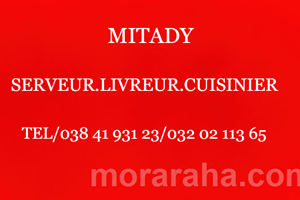MITADY SERVEUR/LIVREUR/CUISINIER