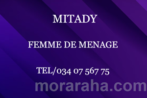 MITADY FEMME DE MENAGE 