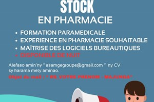 MITADY RESPONSABLE STOCK EN PHARMACIE 