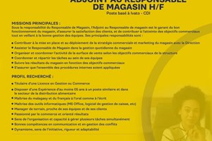 MITADY RESPONSABLE DE MAGASIN 