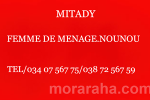 MITADY FEMME DE MENAGE /NOUNOU 