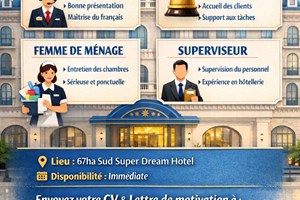MITADY RECEPTIONNISTE/FEMME DE MENAGE/AIDE RECEPTIONNISTE/SUPERVISEUR 