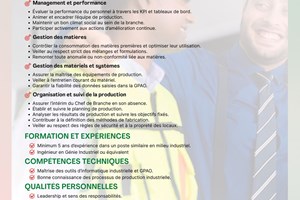 MITADY CHEF DE BRANCHE DE PRODUCTION 