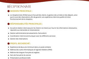 MITADY RECEPTIONNISTE