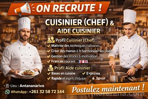 MITADY AIDE CUISINIERS/CHEF/CUISINIERS 