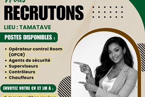 MITADY OPERATEUR ROOM/SUPERVISEURS/AGENT DE SECURITE/CHAUFFEURS