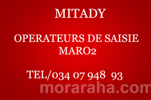 MITADY OPERATEURS DE SAISIE 
