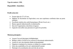 MITADY SECRETAIRE DE DIRECTION 