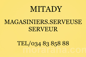 MITADY MAGASINIERS/SERVEURS/SERVEUSE