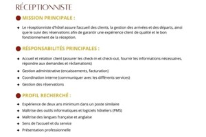 MITADY RECEPTIONNISTE 