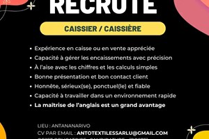 MITADY CAISSIERE/CAISSIER