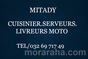 MITADY CUSINIERS/LIVREURS/SERVEURS 